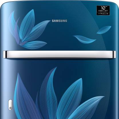 SAMSUNG 198 L Direct Cool Single Door 5 Star Refrigerator with Base Drawer  (Paradise Blue, RR21T2H2W9U/HL)
