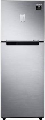SAMSUNG 253 L Frost Free Double Door 3 Star Refrigerator  (Elegant Inox, RT28A3453S8/HL)
