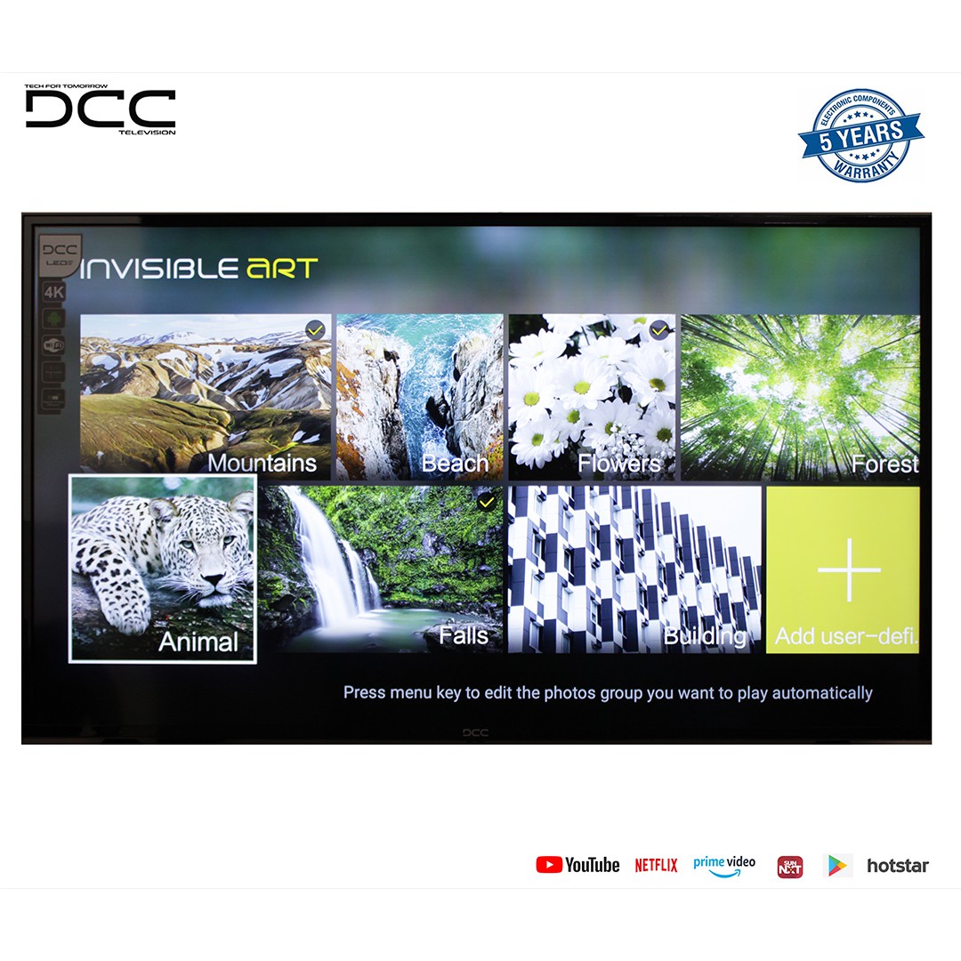 DCC Android 4K Ultra HD TV ( 50 Inches )